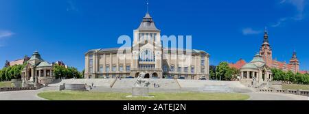 Szczecin, Provincia Della Pomerania Occidentale, Polonia. Estremità sud del Waly Chrobrego - Hakenterrasse (Terrazza di Haken). Foto Stock