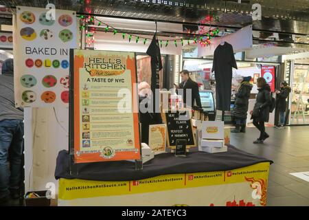 TurnStyle mercato sotterraneo a Columbus Circle, New York City, Stati Uniti d'America Foto Stock