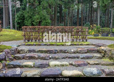 Hiyo Moss Garden nella Foresta della saggezza, Komatsu, Ishikawa, Giappone. Foto Stock