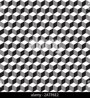 Sfondo di ripetizione geometrica senza cuciture Cubo-Texture Illustrazione Vettoriale
