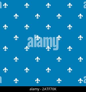 Modello di texture di sfondo Seamless Vector Fleur de Lis Illustrazione Vettoriale