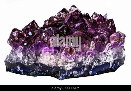 Cristalli di Amethyst dal Brasile Foto Stock