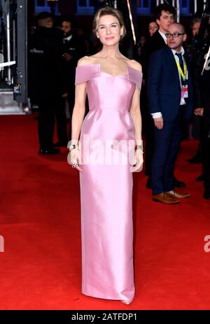 Renee Zellweger partecipa al 73rd British Academy Film Awards tenutosi presso la Royal Albert Hall di Londra. Foto Stock