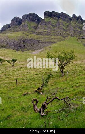 Ben Bulben formazione rocciosa nella contea di Sligo cstam Costam Foto Stock