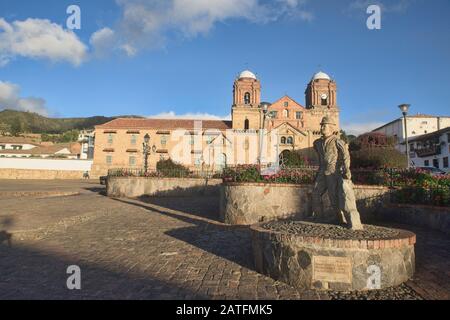 Il Convento de los Franciscanos e Basílica Menor a Monguí, Boyaca, Colombia Foto Stock