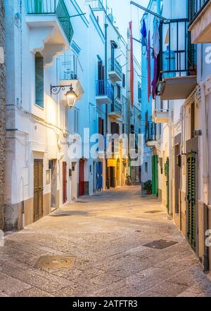 Monopoli in serata estiva, Provincia di Bari, Puglia, Italia meridionale. Foto Stock