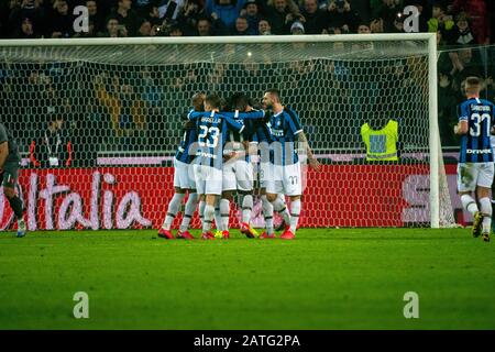 Udine, Italia, 02 Feb 2020, i of inter durante Udinese Calcio vs FC Internazionale - campionato italiano A calcio - Credit: LPS/Alessio Marini/Alamy Live News Foto Stock