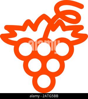 modello vettore disegno icona frutta Illustrazione Vettoriale