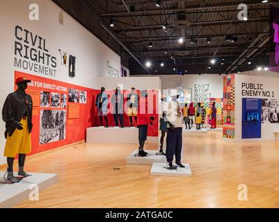 Los Angeles, 15 gennaio: Vista interna del California African American Museum il 15 GENNAIO 2020 a Los Angeles, California Foto Stock