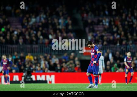 Barcellona, Spagna. Credito: D. 2nd Feb, 2020. Lionel messi (Barcellona) Calcio : Spagnolo 'la Liga Santander' partita tra FC Barcelona 2-1 Levante UD allo stadio Camp Nou di Barcellona, Spagna. Credit: D .Nakashima/AFLO/Alamy Live News Foto Stock