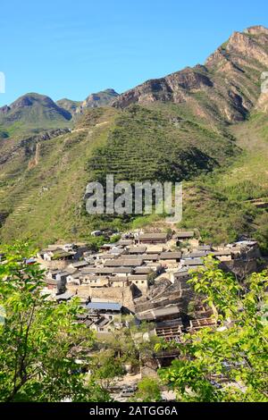 Antichi villaggi di Pechino, Cina Foto Stock