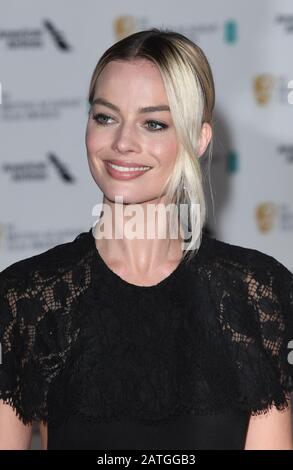 Londra, Regno Unito. 02nd Feb, 2020. L'attrice australiana Margot Robbie frequenta il British Academy Film Awards Party alla Grosvenor House di Londra il 2 febbraio 2020. Foto di Rune Hellestad/UPI Credit: UPI/Alamy Live News Foto Stock