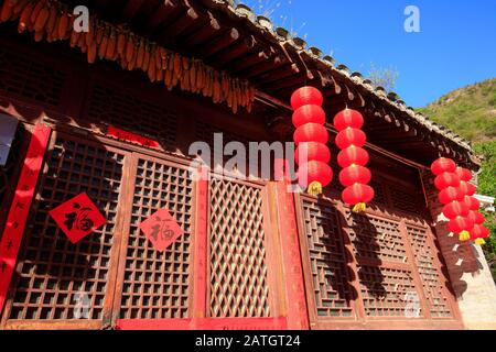 Antichi villaggi di Pechino, Cina Foto Stock