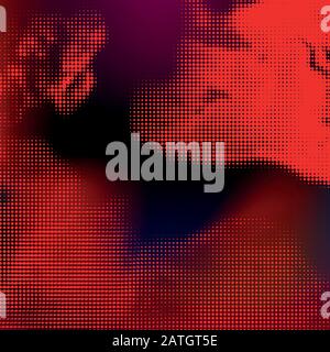 Pericolo cielo nuvoloso. Sfondo nero rosso scuro. Sfondo mezzitoni Illustrazione Vettoriale