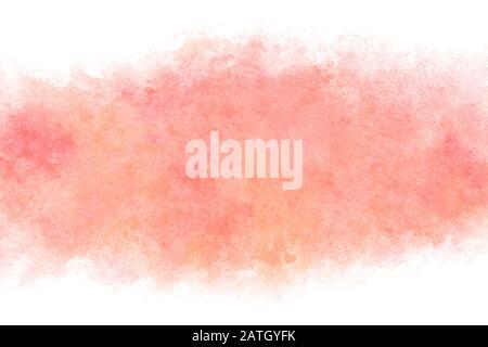 pastello primavera rosa astratto su grunge naturale acquerello mano vernice sfondo Foto Stock