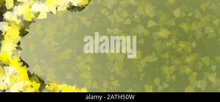 Splendido banner giallo con spazio per il testo Foto Stock