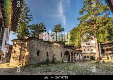 Santa Madre Di Dio Chiesa Al Monastero Di Troyan (Troyanski) Vicino Oreshak, Bulgaria Foto Stock