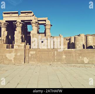 Tempio di Kom Ombo rovine, Egitto Foto Stock