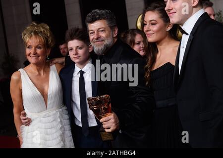 Andy Serkis, con il Suo Eccezionale Contributo britannico al premio Cinema Bafta, partecipa al party After Show per i 73rd British Academy Film Awards. Foto Stock