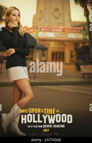 Una volta nell'anno di Hollywood : 2019 USA / UK / China Director : Quentin Tarantino Margot Robbie Poster (USA) Foto Stock