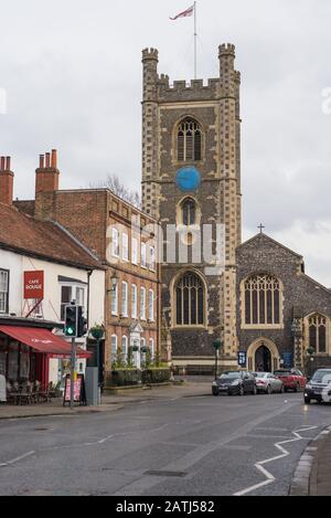 La Parrocchiale di St. Mary's in Hart Street, Henley-on-Thames, Oxfordshire, Inghilterra, Regno Unito Foto Stock