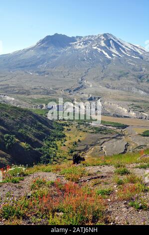 Monte St Helens Dormiente Foto Stock