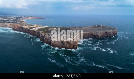 Fortezza di Sagres a capo in Portogallo Foto Stock