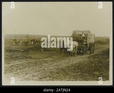 The front in France Descrizione: L'ambulanza che arriva attraverso la shell spazzato campo di battaglia Annotazione: Il fronte in Francia. Ambulanza guida su un campo di battaglia bombardato Data: {1914-1918} luogo: Francia Parole Chiave: Ambulanze, prima guerra mondiale, fronti, distruzione Foto Stock