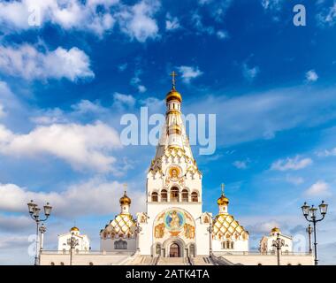 Tutta la chiesa dei santi a Minsk, la memoria delle vittime della Bielorussia, che ha servito la nostra salvezza nazionale Foto Stock