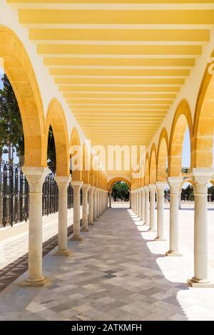 Il Mausoleo di Bourguiba dove si trova la tomba dell'antico presidente della Repubblica tunisina. Monastir Foto Stock