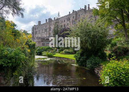 Il Castello di Warwick, Warwick, Warwickshire, Inghilterra Foto Stock