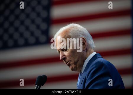 7 settembre 2019, SNHU Arena, Manchester, New Hampshire, Stati Uniti: Candidato presidenziale democratico ed ex vicepresidente degli Stati Uniti Joe Biden alla NH state Democratic Convention di Manchester. Foto Stock