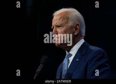 7 settembre 2019, SNHU Arena, Manchester, New Hampshire, Stati Uniti: Candidato presidenziale democratico ed ex vicepresidente degli Stati Uniti Joe Biden alla NH state Democratic Convention di Manchester. Foto Stock