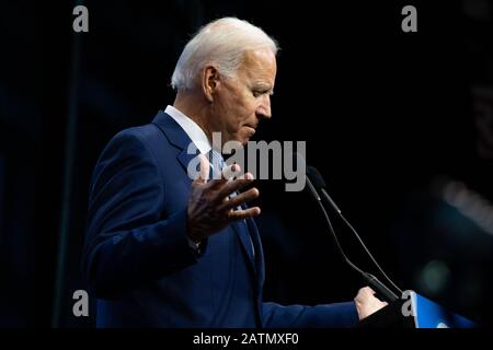 7 settembre 2019, SNHU Arena, Manchester, New Hampshire, Stati Uniti: Candidato presidenziale democratico ed ex vicepresidente degli Stati Uniti Joe Biden alla NH state Democratic Convention di Manchester. Foto Stock