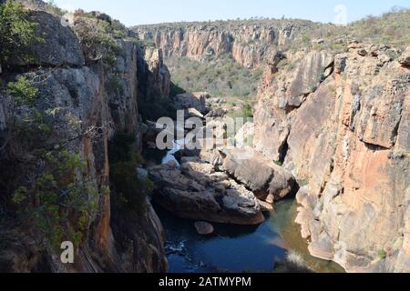 Le straordinarie formazioni rocciose di Poholes Fortuna di Bouker, Sudafrica Foto Stock