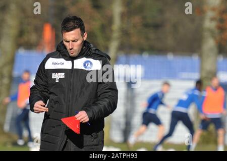 KSC Training secondo campionato con Christian Eichner Karlsruher SC Foto Stock