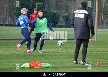 KSC Training secondo campionato con Christian Eichner Karlsruher SC Foto Stock