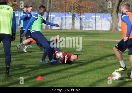 KSC Training secondo campionato con Christian Eichner Karlsruher SC Foto Stock