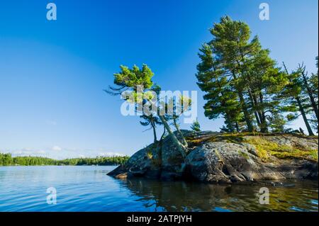 Lake of the Woods, Ontario nordoccidentale; Ontario, Canada Foto Stock