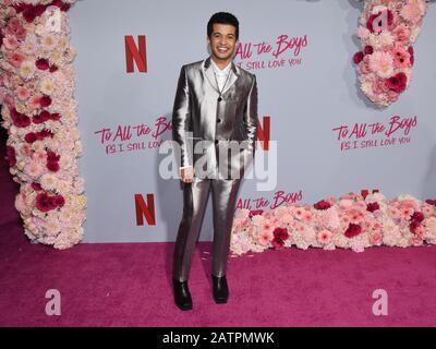 3 Febbraio 2020 - Hollywood, California - Jordan Fisher. Premiere Di Netflix ''A Tutti I Ragazzi: P.s. I Still Love You'' Al Teatro Egiziano. (Immagine di credito: © Billy Bennight/AdMedia via ZUMA Wire) Foto Stock