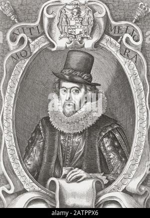 Francis Bacon, 1st Visconte St Alban, 1561 – 1626. Filosofo e statista inglese. Foto Stock