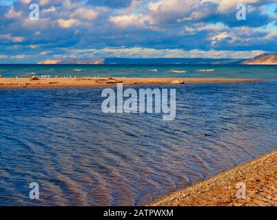 North Platte Outlet, Sleeping Bear Dunes National Lakeshore, Empire, Michigan, Stati Uniti Foto Stock