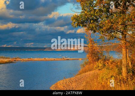 North Platte Outlet, Sleeping Bear Dunes National Lakeshore, Empire, Michigan, Stati Uniti Foto Stock