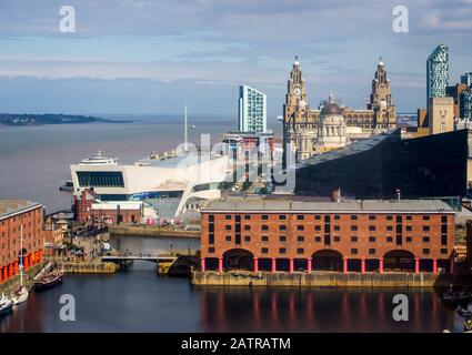 Royal Albert Dock, Liverpool Foto Stock