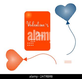 Vector Illustration Valentine's Day sale Giveaway template Enter to win Shopping background Offerta di vendita Grande riduzione del prezzo Annuncio di acquisto Sconto Illustrazione Vettoriale