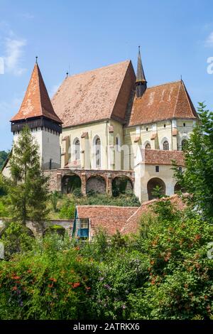 Biertan Chiesa fortificata, 15 ° secolo; Biertan, Sibiu County, Romania Foto Stock