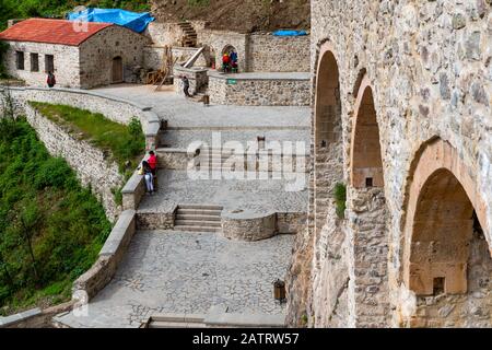 Trabzon/Turchia- Agosto 08 2019: Sumela monastero greco monastero ortodosso di Sumela fu fondata nel IV secolo. Foto Stock