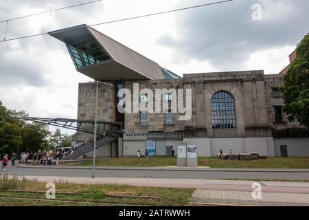 Ingresso Al Centro Di Documentazione Del Partito Nazista Rally Grounds, Norimberga, Germania. Foto Stock