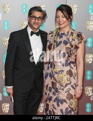 REGNO UNITO. 02nd Feb, 2020. Asif Kapadia e Victoria Harwood partecipano ai British Academy Film Awards alla Royal Albert Hall di Londra. Credit: Sopa Images Limited/Alamy Live News Foto Stock