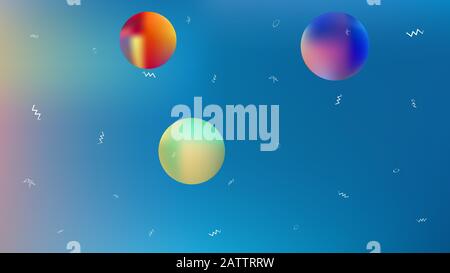 Sfondo a tema Super star. Illustrazione, texture. Divertenti Hi-res e freschi. Stelle, pianeti, segni. Universo colorato spazio sfondo tema. Illustrazione Vettoriale